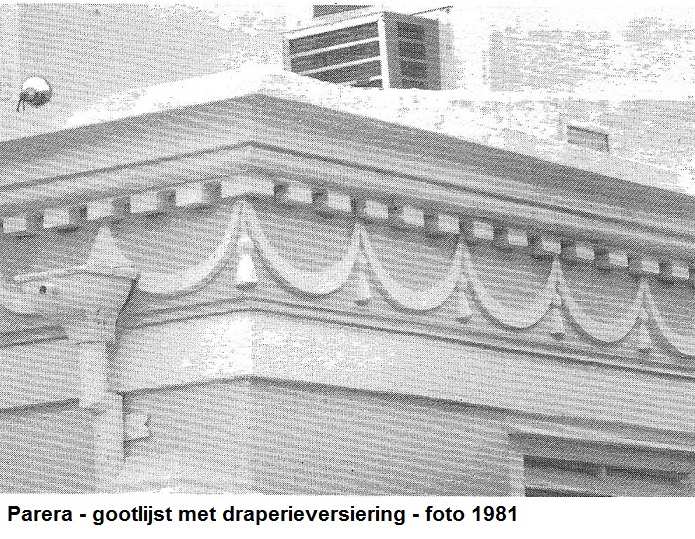 37. Parera gootlijst met draperieversiering 1981